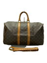 【中古】LOUIS VUITTON◆キーポル・バンドリエール45_モノグラム・キャンバス_BRW/PVC/BRW【バッグ】