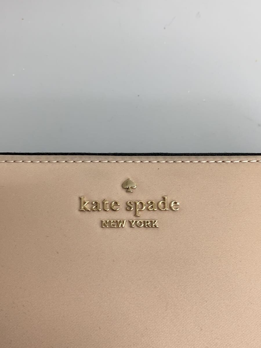 【中古】kate spade new york◆長財布/--/BEG/レディース/KE607//【服飾雑貨他】