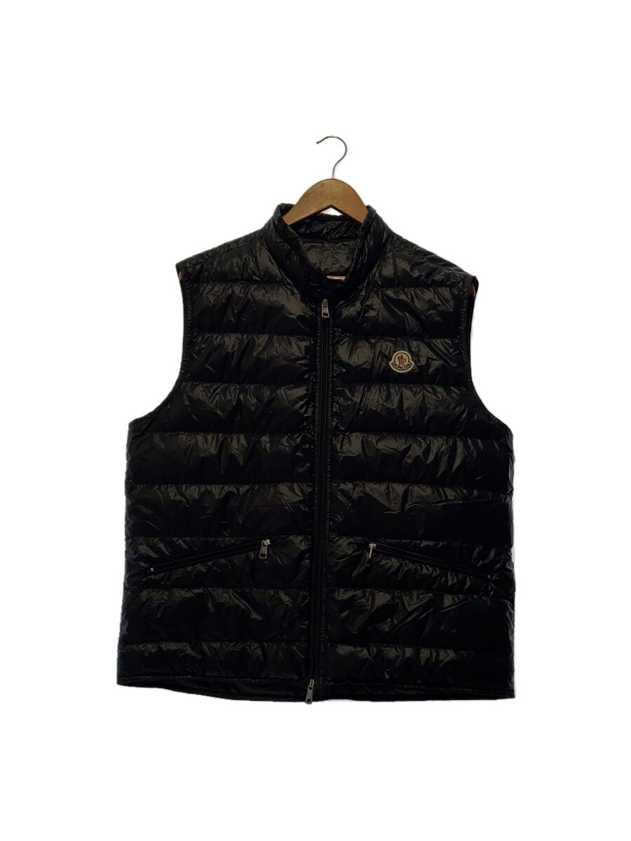 【中古】MONCLER◆GUI GILET/ダウンベスト/5/ナイロン/BLK/B10914336199 53029【メンズウェア】