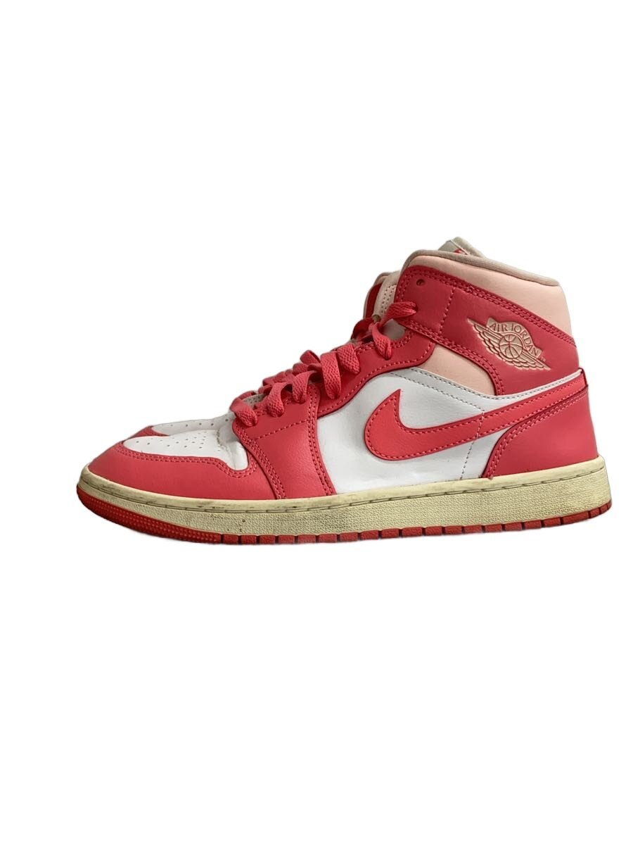 NIKE◆AIR JORDAN 1 MID_エア ジョーダン 1 ミッド/26cm/PNK/BQ6472-186