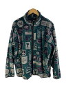 【中古】Needles Sportswear◆23AW/W.U. PIPING JACKET/ジャケット/L/ポリエステル/GRN/総柄/NS285【メンズウェア】