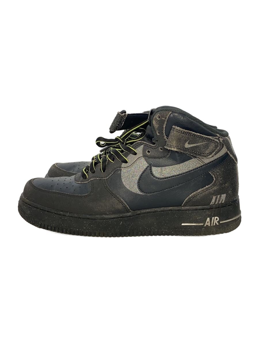 NIKE◆AIR FORCE 1 MID_エアフォース 1 ミッド/DQ7666-001/ブラック/28.5cm