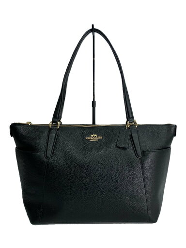 【中古】COACH◆トートバッグ_オールレザー/レザー/BLK/無地【バッグ】 【中古】COACH◆トートバッグ_オールレザー/レザー/BLK/無地【バッグ】