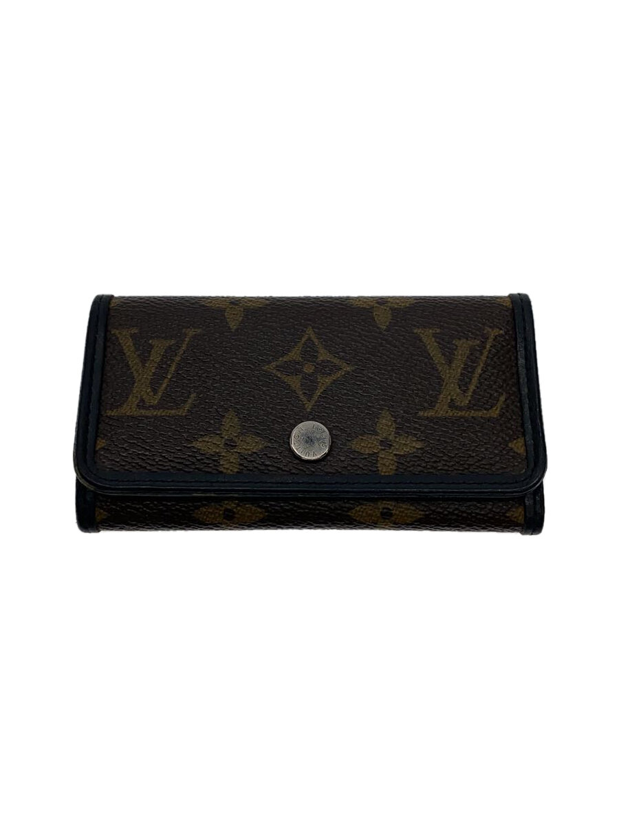 【中古】LOUIS VUITTON◆ミュルティクレ6_モノグラム・マカサー_BRW/PVC/BRW/レディース【服飾雑貨他】