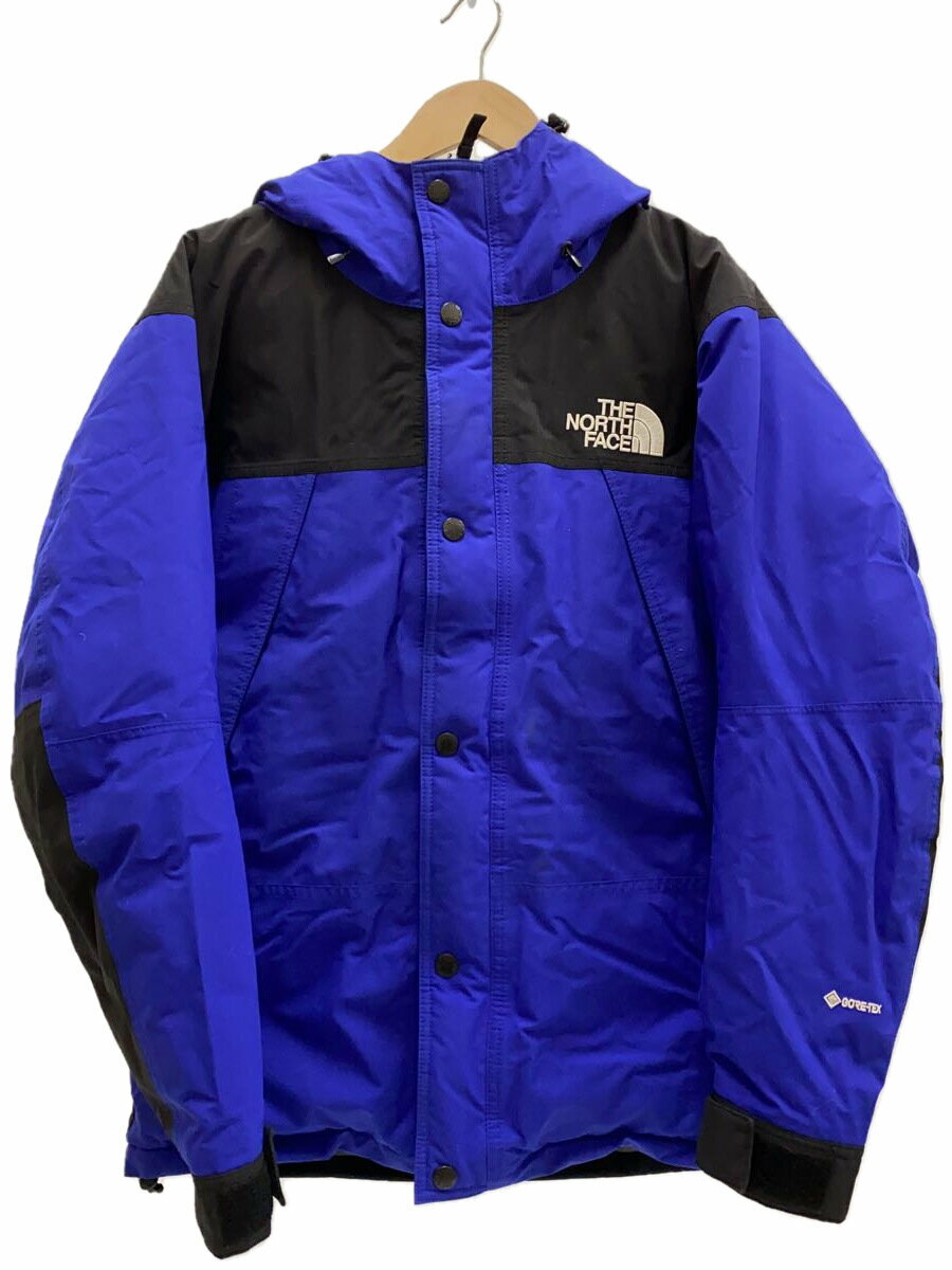 【中古】THE NORTH FACE◆MOUNTAIN DOWN JACKET_マウンテンダウンジャケット/L/ナイロン/BLU【メンズウェア】