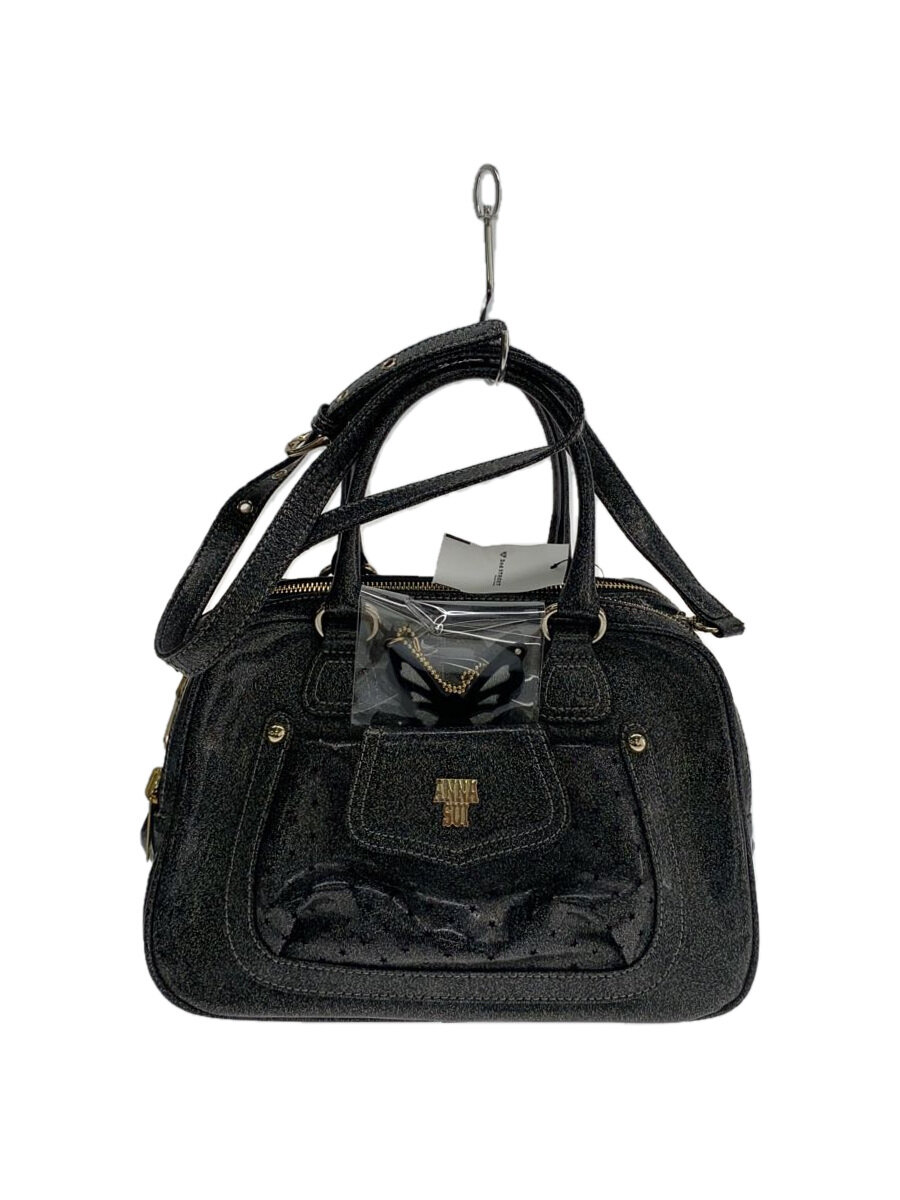 【中古】ANNA SUI◆ハンドバッグ/--/BLK