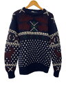 【中古】POLO RALPH LAUREN◆90s/HAND KNIT/ニット・セーター(厚手)/M/ウール/NVY【メンズウェア】(4)