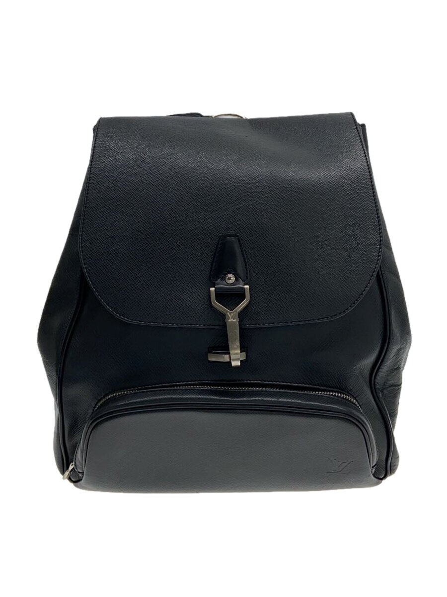 LOUIS VUITTON - 【中古】LOUIS VUITTON◆カシアー_タイガ_BLK/レザー/BLK【バッグ】