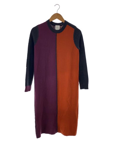 【中古】Paul Smith◆バイカラーワンピース/M/ウール/マルチカラー/220-5.【レディースウェア】 【中古】Paul Smith◆バイカラーワンピース/M/ウール/マルチカラー/220-5.【レディースウェア】