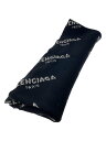 【中古】BALENCIAGA◆マフラー/ウール/ブラック/総柄/メンズ/00290【服飾雑貨他】