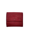 【中古】LOUIS VUITTON◆ポルト・モネ・ビエ・カルト・クレディ_エピ_RED/レザー/RED/レディース【服飾雑貨他】(4)