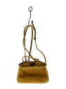 【中古】FENDI◆ショルダーバッグ/--/YLW/無地/ピーカブー【バッグ】