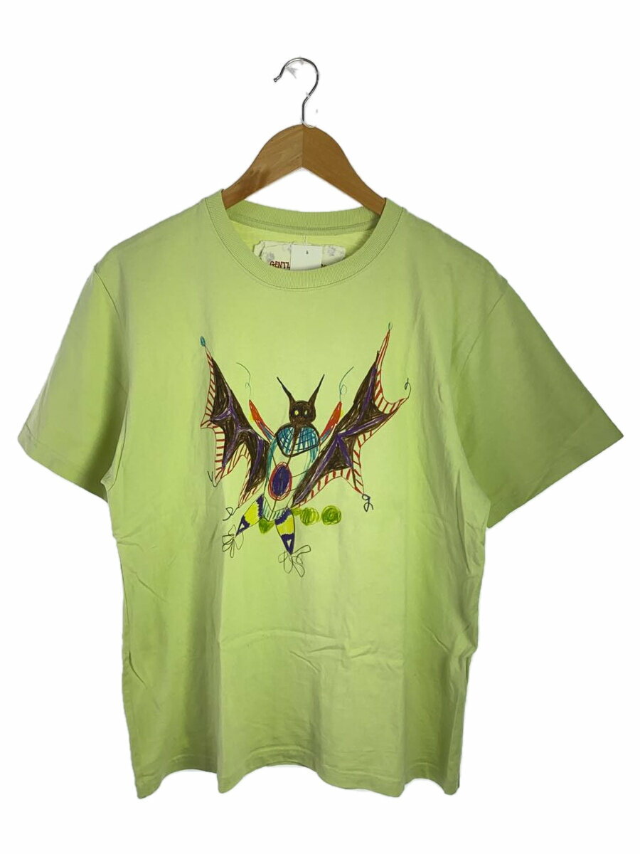 【中古】GENTLEFULLNESS◆SS Tee Pistachio Bat/L/コットン/GRN//【メンズウェア】