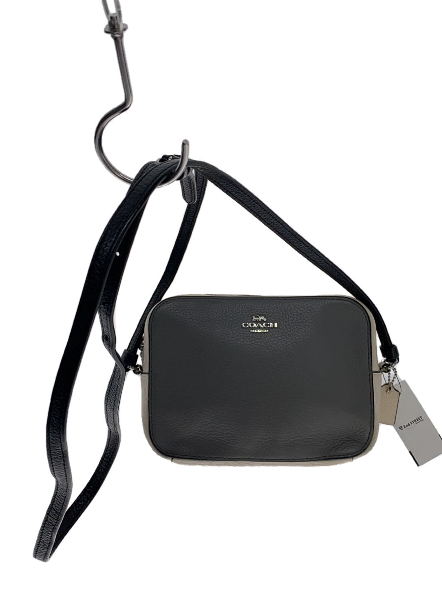 【中古】COACH◆ショルダーバッグ/レザー/GRY/C1832【バッグ】