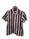 【中古】Supreme◆striped pajama/16SS/半袖シャツ/M/コットン【メンズウェア】