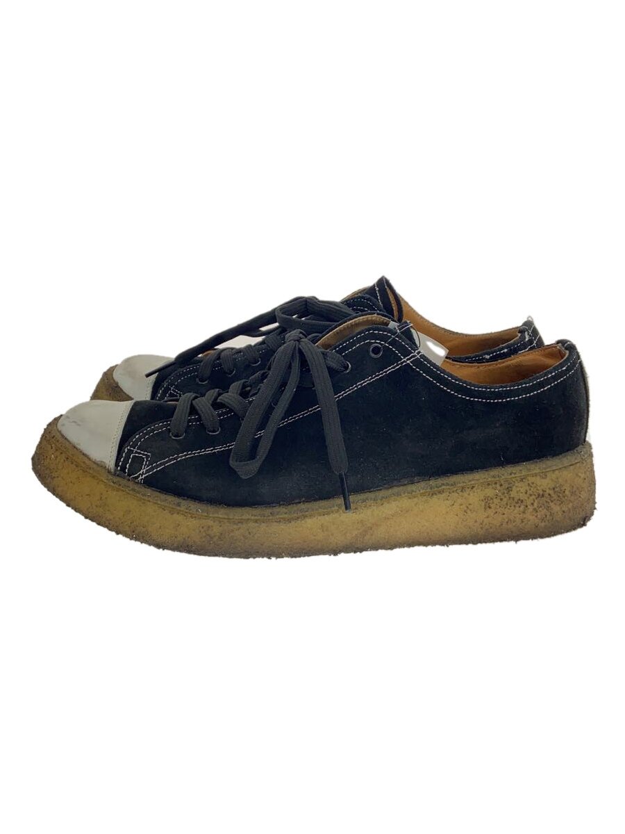 【中古】GEORGE COX◆ローカットスニーカー/UK7.5/BLK【シューズ】