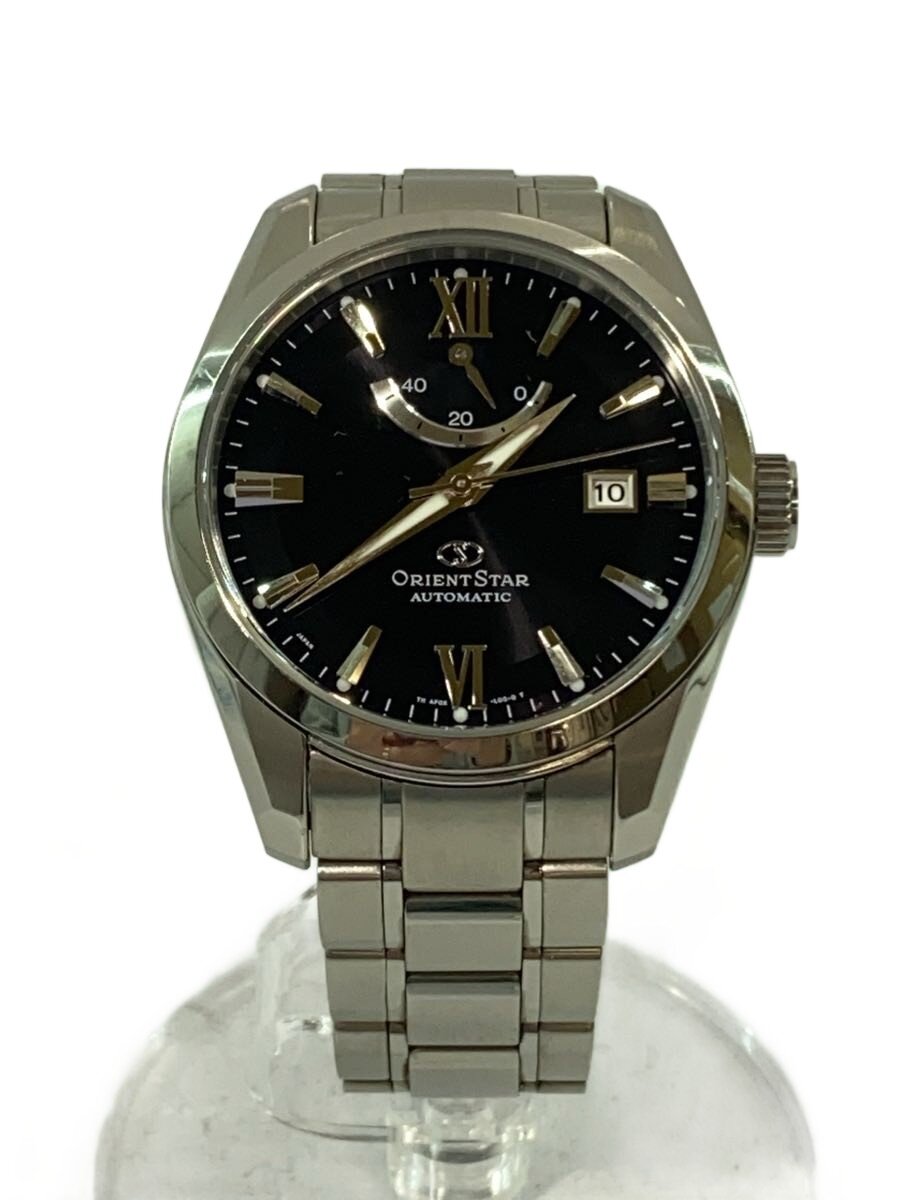 【中古】Orient Star◆自動巻腕時計/アナログ/ステンレス/BLK/SLV/AF06-C0-B【服飾雑貨他】