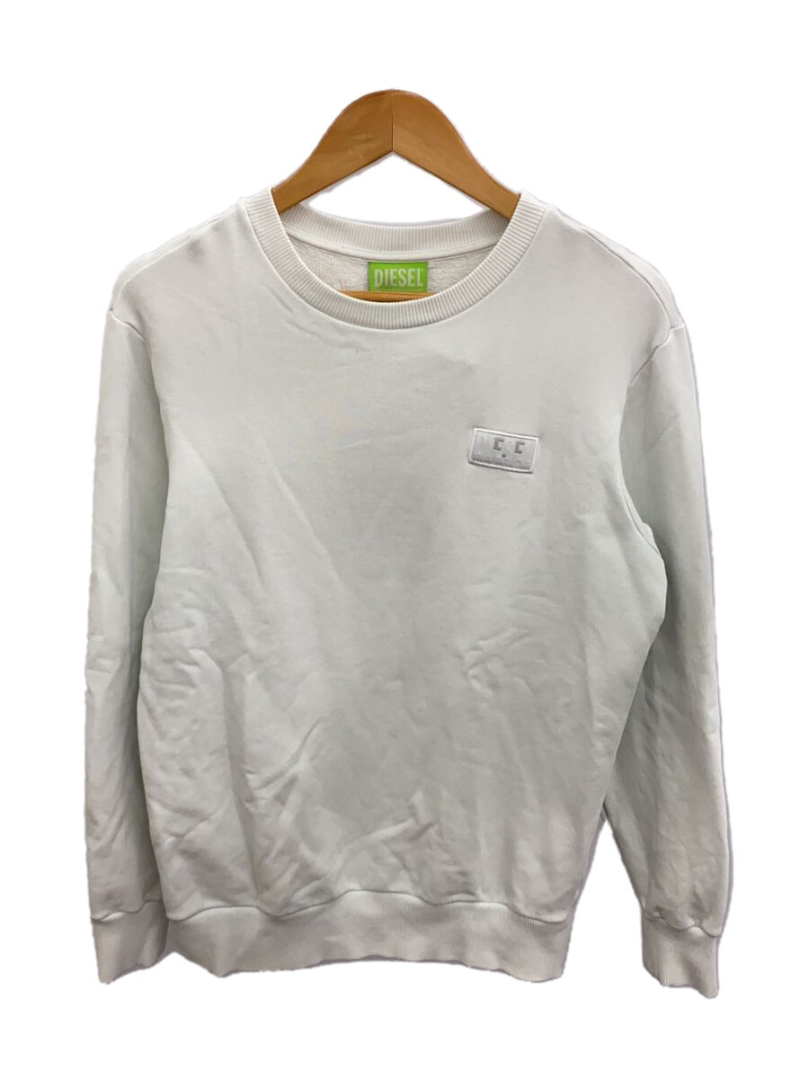 【中古】DIESEL◆スウェット/XS/コットン/ホワイト/ディーゼル//【レディースウェア】