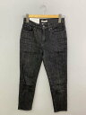 【中古】CLANE◆ストレートパンツ/ボトム/24/コットン/BLK/11111-1761【レディースウェア】