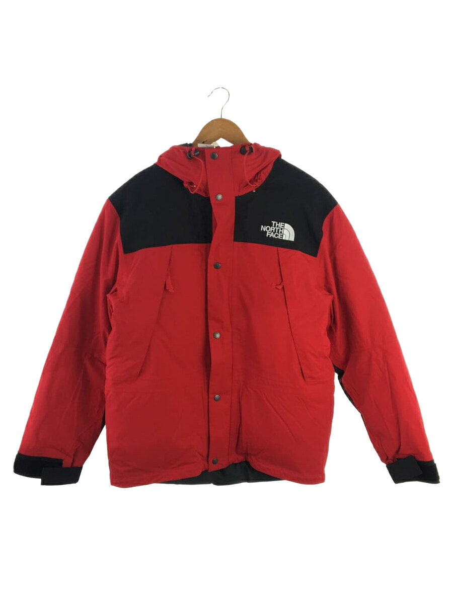 【中古】THE NORTH FACE◆ダウンジャケット_ND01076/M/ナイロン/RED/無地【メンズウェア】
