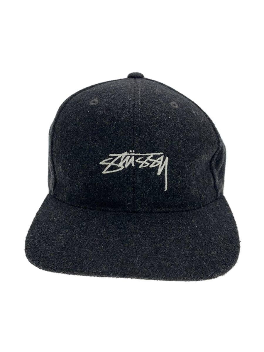 【中古】STUSSY◆キャップ/FREE/ウール