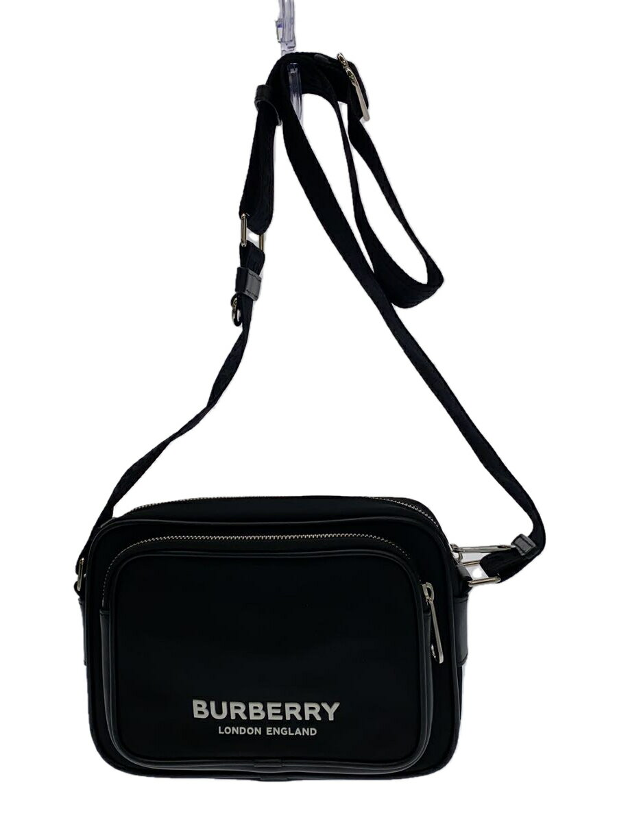 【中古】BURBERRY LONDON◆ショルダーバッグ/ナイロン/BLK/8049094【バッグ】