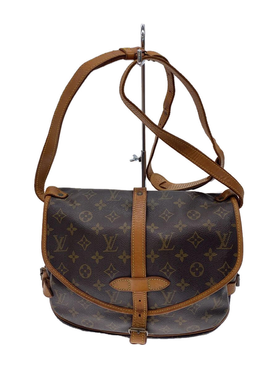 楽天2nd STREET 楽天市場店【中古】LOUIS VUITTON◆1）ソミュール30_モノグラム・キャンバス_BRW/PVC/BRW/総柄【バッグ】