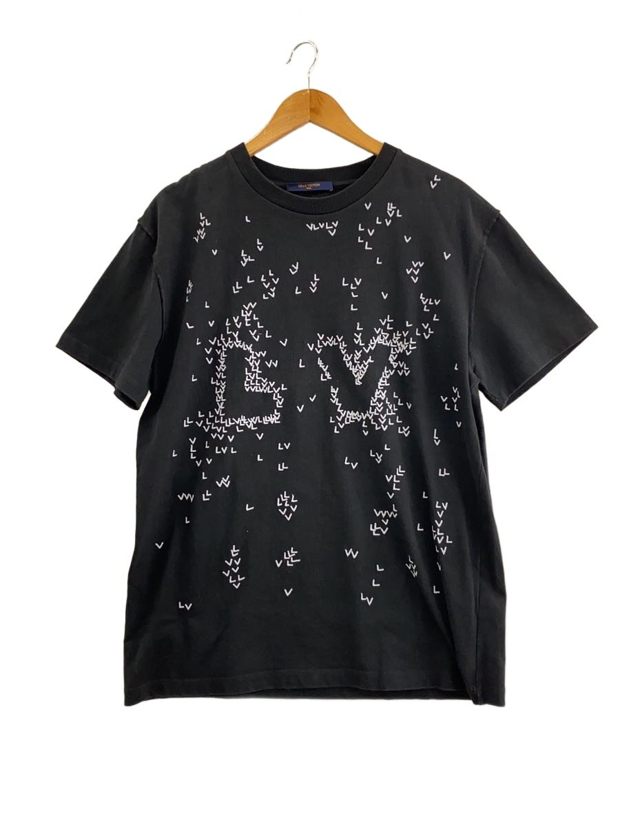 【中古】LOUIS VUITTON◆Tシャツ/M/コットン/BLK/RM222M NPL HNY14W/lVスプレッドエンブロイダリーtシャツ/【メンズウェア】