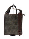 【中古】FENDI◆ショルダーバッグ/PVC/BRW/総柄/22287VA204RVD098/ズッカ【バッグ】