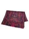 【中古】ETRO◆スカーフ/ウール/BRD/総柄/レディース【服飾雑貨他】