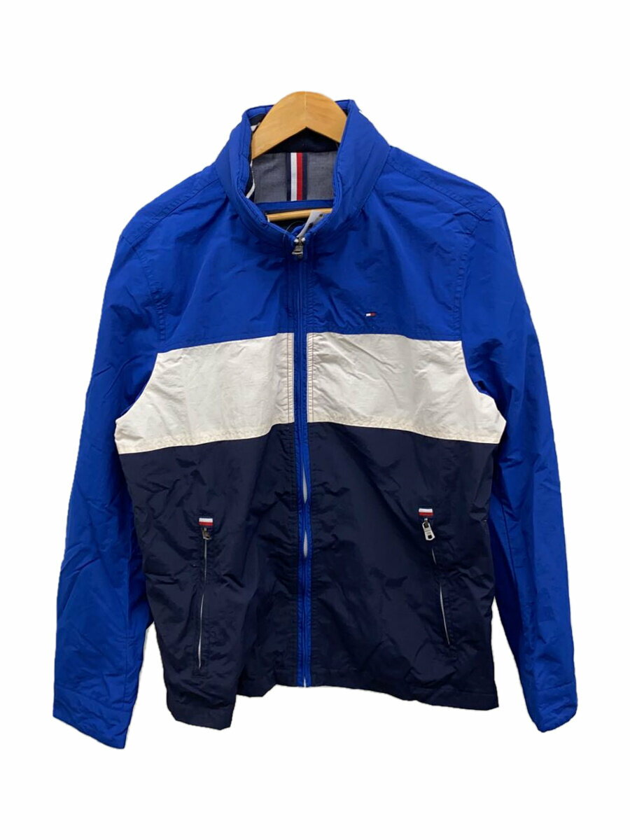 【中古】TOMMY HILFIGER◆ナイロンジャケット/M/ポリエステル/BLU/157AN057【メンズウェア】