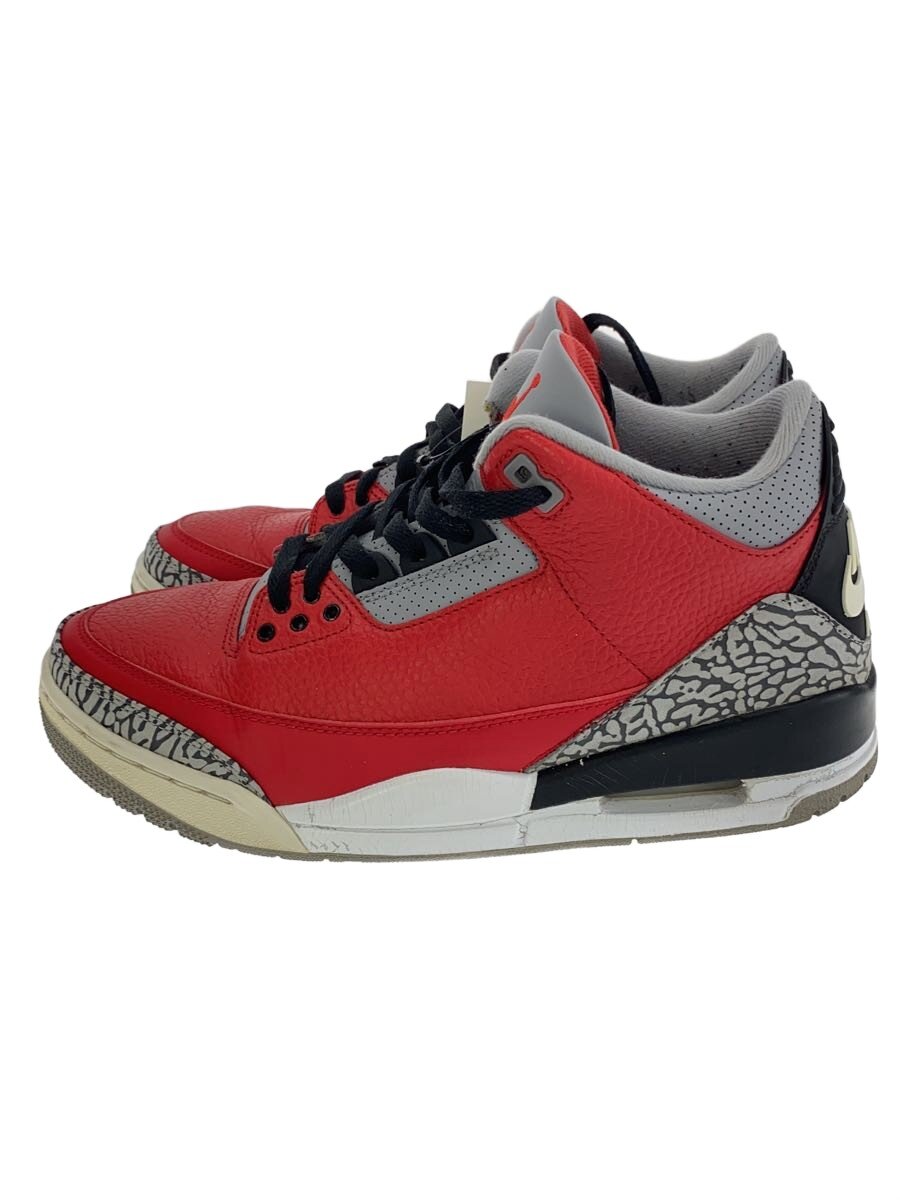 NIKE◆AIR JORDAN 3 RETRO SE/エアジョーダン 3 レトロ/レッド/CK5692-600/27cm/R//