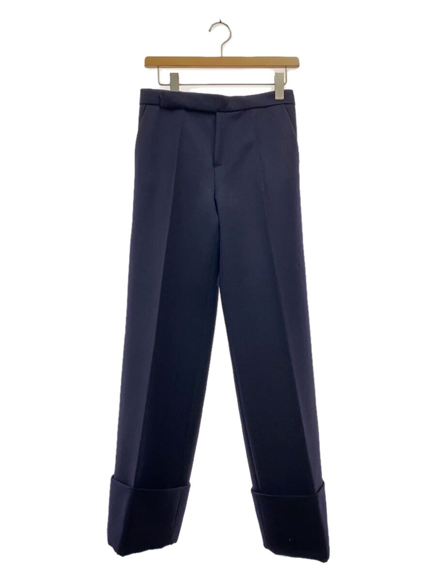 【中古】MARNI◆ウアイドパンツ/40/ウール/NVY/センタープレス【レディースウェア】