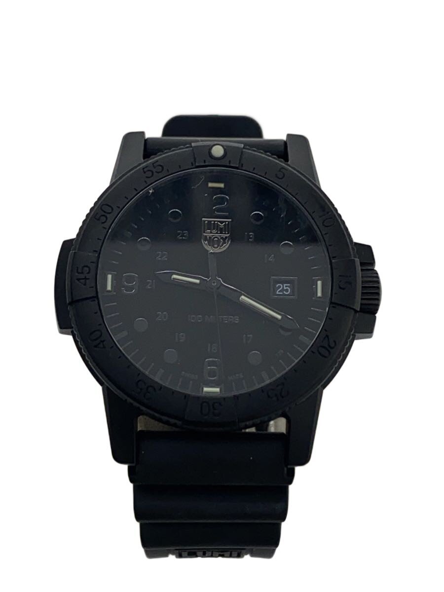 【中古】LUMINOX◆クォーツ腕時計/アナログ/セラミック/BLK/BLK/SS/2000-1GBq【服飾雑貨他】