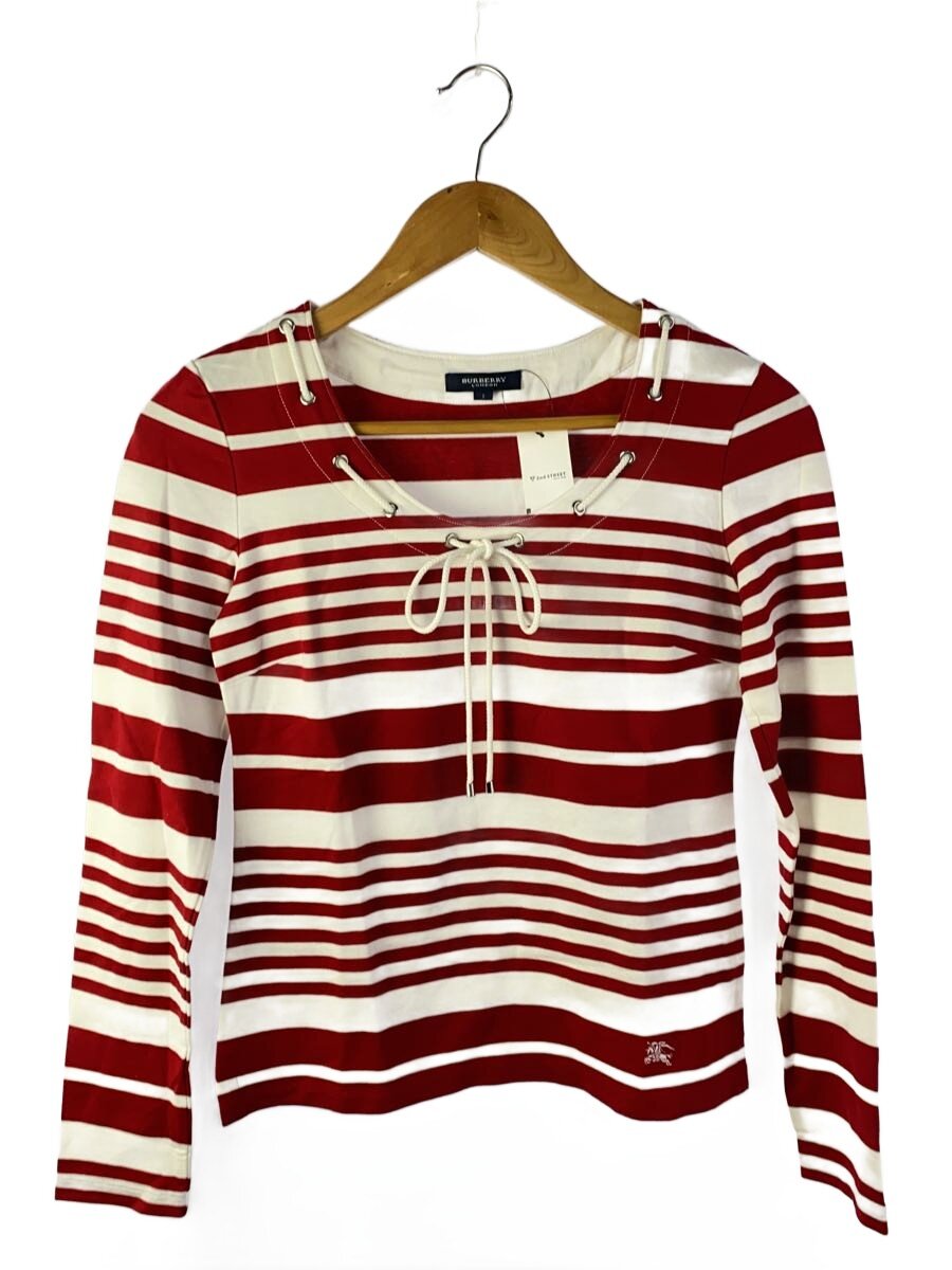 【中古】BURBERRY LONDON◆Tシャツ/0/コットン/ボーダー/fad02-144-16【レディースウェア】