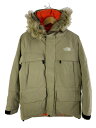 【中古】THE NORTH FACE◆ダウンジャケット/S/ナイロン/BEG/無地/ND91310【 ...