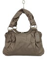 【中古】COACH◆ハンドバッグ/レザー/BRW/無地/13437【バッグ】
