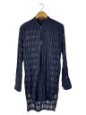【中古】BENNU JAPAN/長袖シャツ/46/--/NVY/ストライプ【メンズウェア】