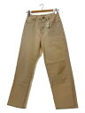 【中古】YANUK◆ボトム/26/コットン/ホワイト/無地【レディースウェア】