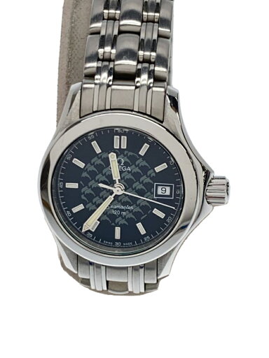 【中古】OMEGA◆クォーツ腕時計/アナログ/ステンレス/NVY/SLV/2588.80【服飾雑貨他】 【中古】OMEGA◆クォーツ腕時計/アナログ/ステンレス/NVY/SLV/2588.80【服飾雑貨他】