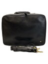 【中古】ライオン事務器/BUSINESS BAG/ブリーフケース/レザー/BLK/無地/BT-542【バッグ】