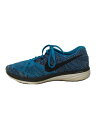 【中古】NIKE◆FLYKNIT LUNAR 3/フライニットルナ/ブルー/698181-402/27.5cm/BLU【シューズ】