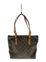 【中古】LOUIS VUITTON◆カバ・ピアノ_モノグラム・キャンバス_BRW/PVC/BRW【バッグ】