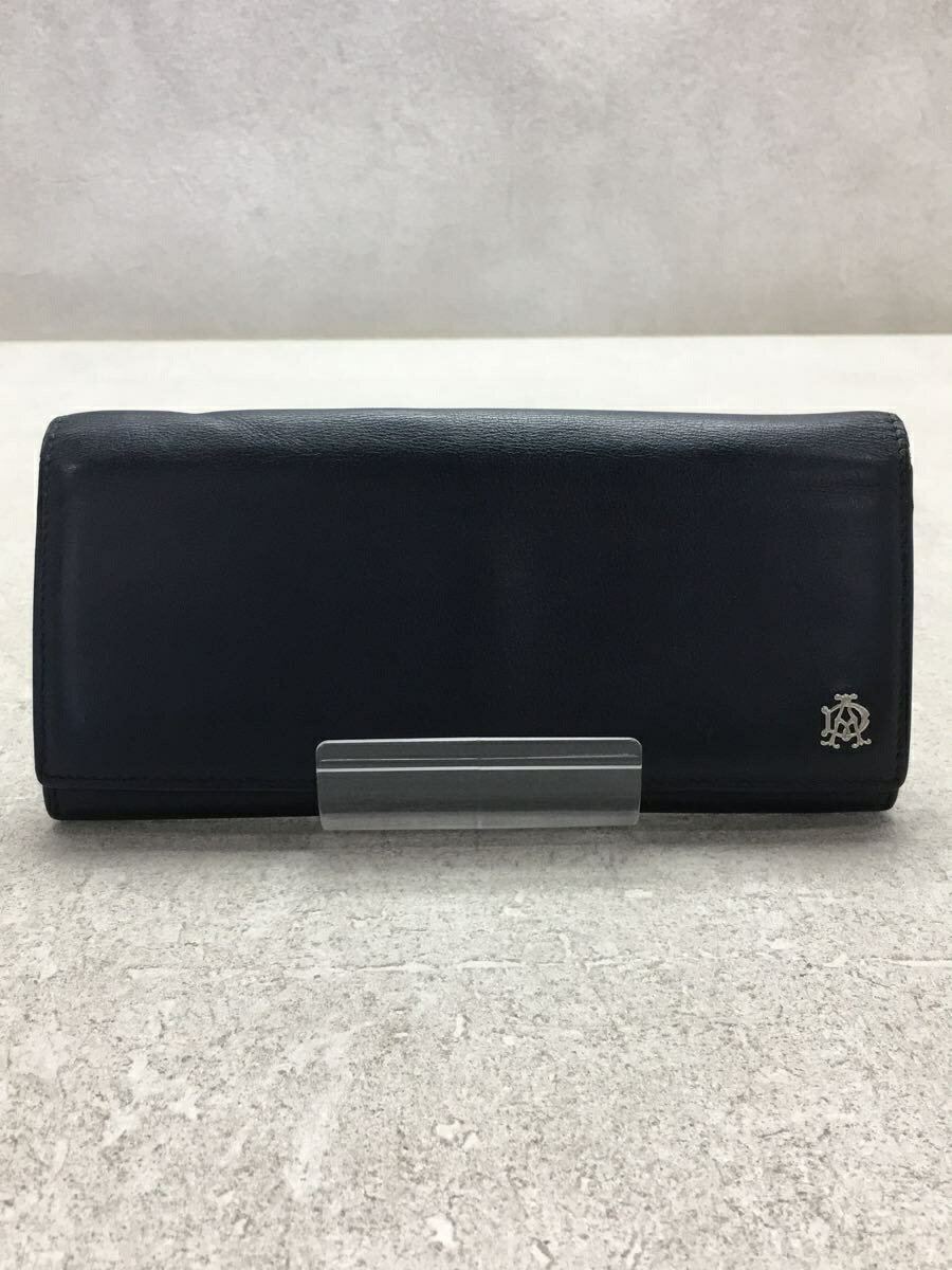 【中古】dunhill◆長財布/レザー/NVY/