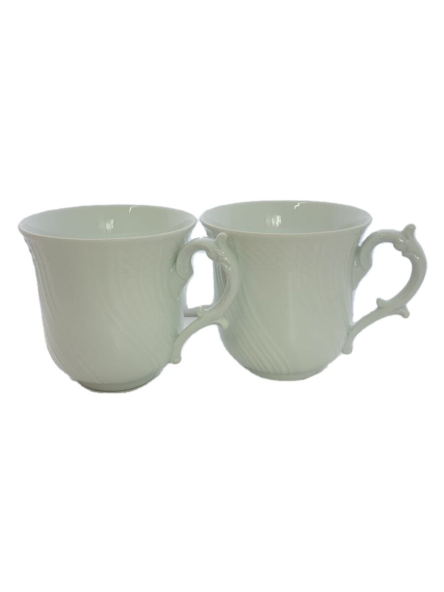 【中古】Richard Ginori◆グラス/2点セット/WHT【キッチン用品】