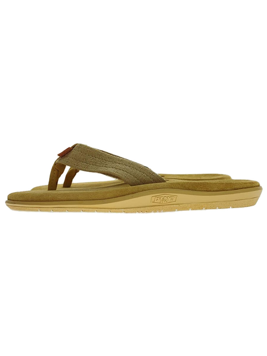 【中古】ISLAND Slipper◆サンダル/US7/BEG/スウェード【シューズ】