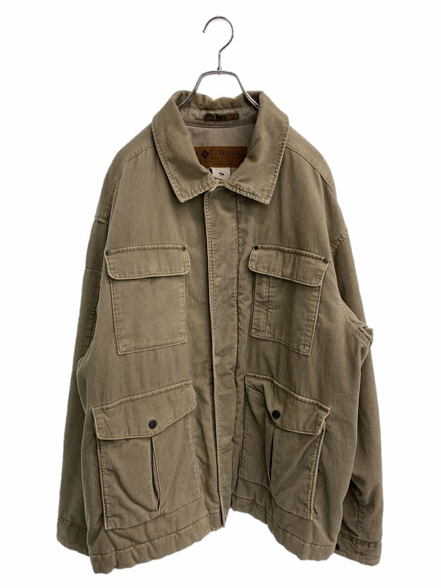 【中古】Columbia◆ジャケット/XL/コットン/BEG/0206wm5374【メンズウェア】