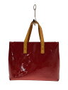 【中古】LOUIS VUITTON◆ハンドバッグ/エナメル/RED/モノグラム/M91990【バッグ】(4)