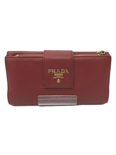 【中古】PRADA◆サフィアーノルクス/長財布/レザー/RED/レディース/1ML006/角スレ有【服飾雑貨他】 【中古】PRADA◆サフィアーノルクス/長財布/レザー/RED/レディース/1ML006/角スレ有【服飾雑貨他】