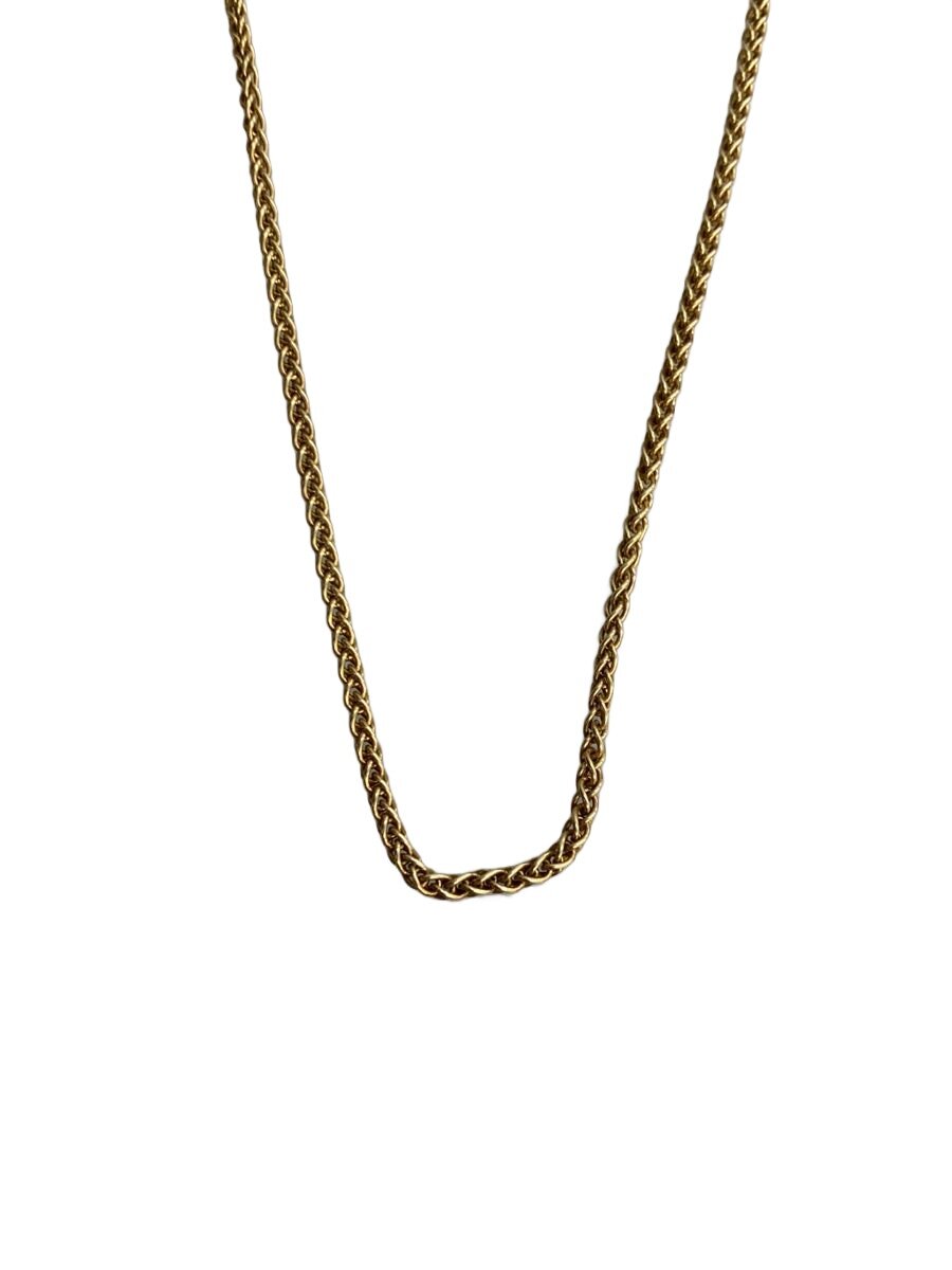 TOMWOOD◆Curb Chain Slim Gold 17inch/ネックレス/SV925/GLD/トップ無/メンズ//